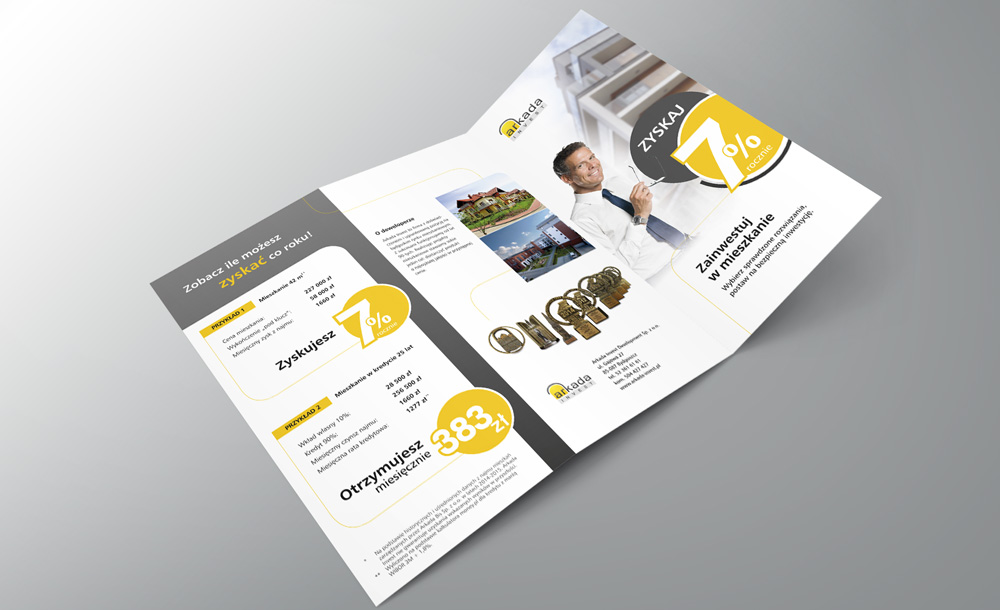 Ulotki reklamowe Arkada Invest