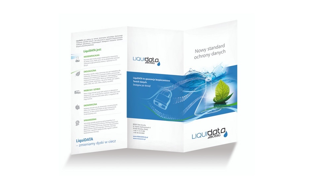 Ulotki reklamowe Liquid Data