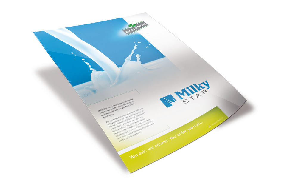 Ulotki reklamowe Milky Star