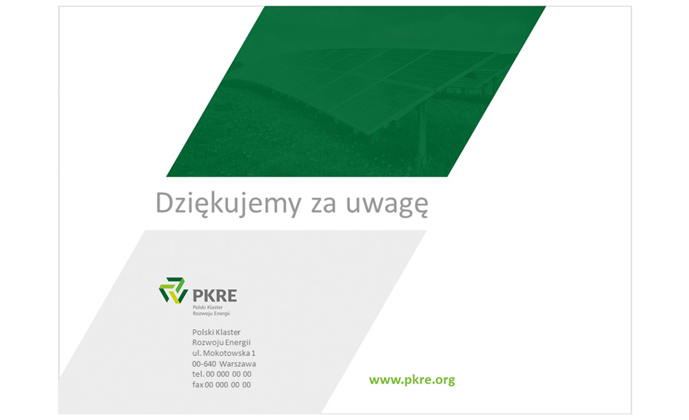 Prezentacje multimedialne Klaster Rozwoju Energii