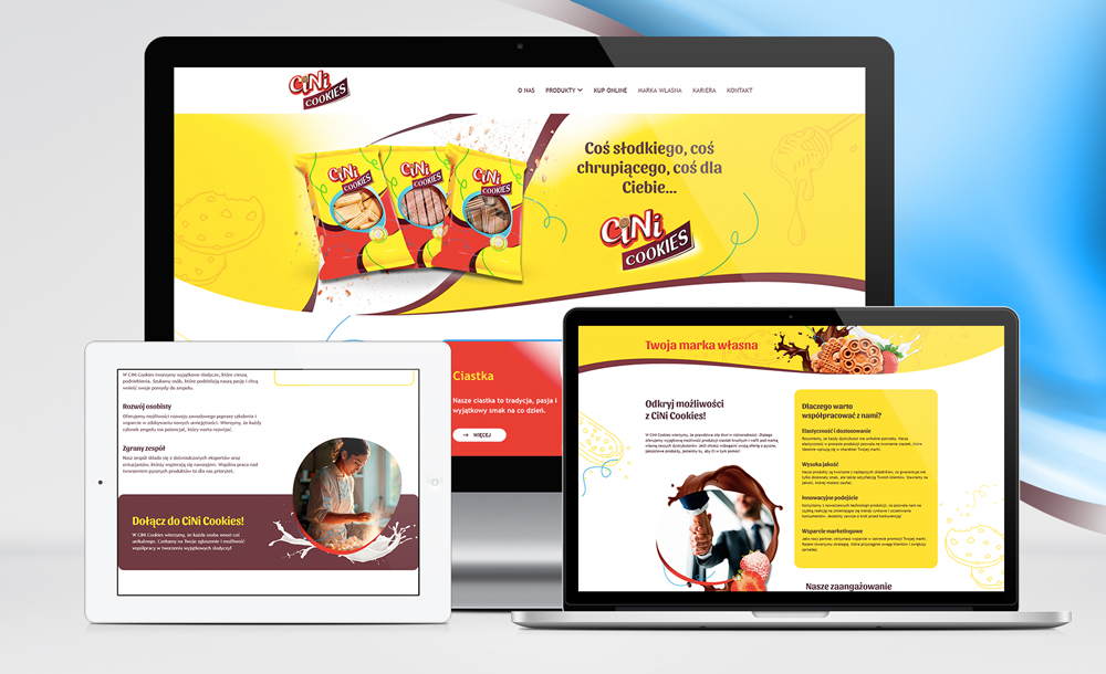 tworzenie stron www Cini Cookies