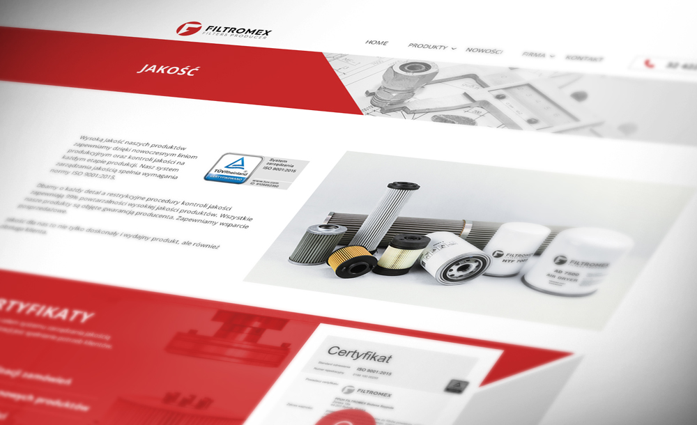 Strony WWW Filtromex