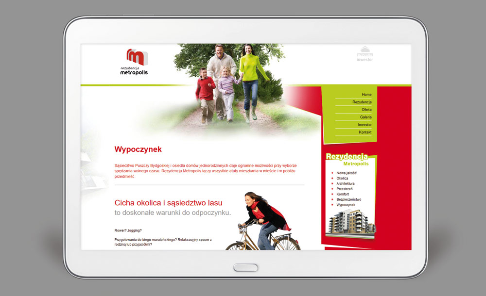 Strony WWW Rezydencja Metropolis