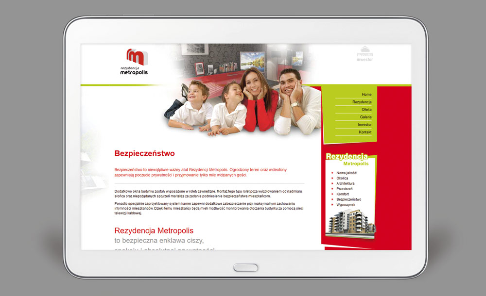 Strony WWW Rezydencja Metropolis