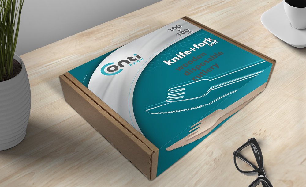 opakowania, etykiety reklamowe Conti