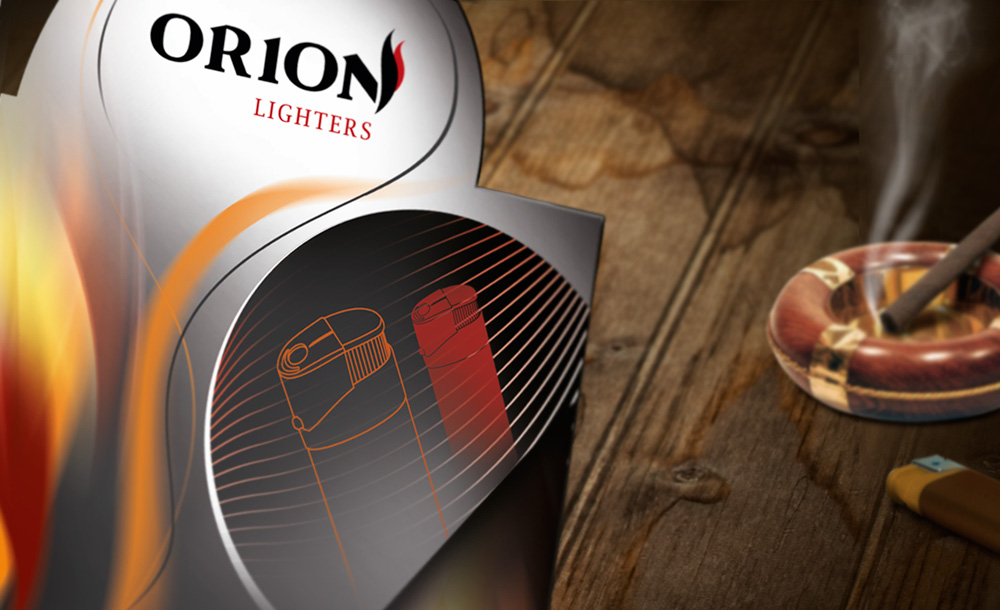 Opakowania reklamowe Orion Lighters