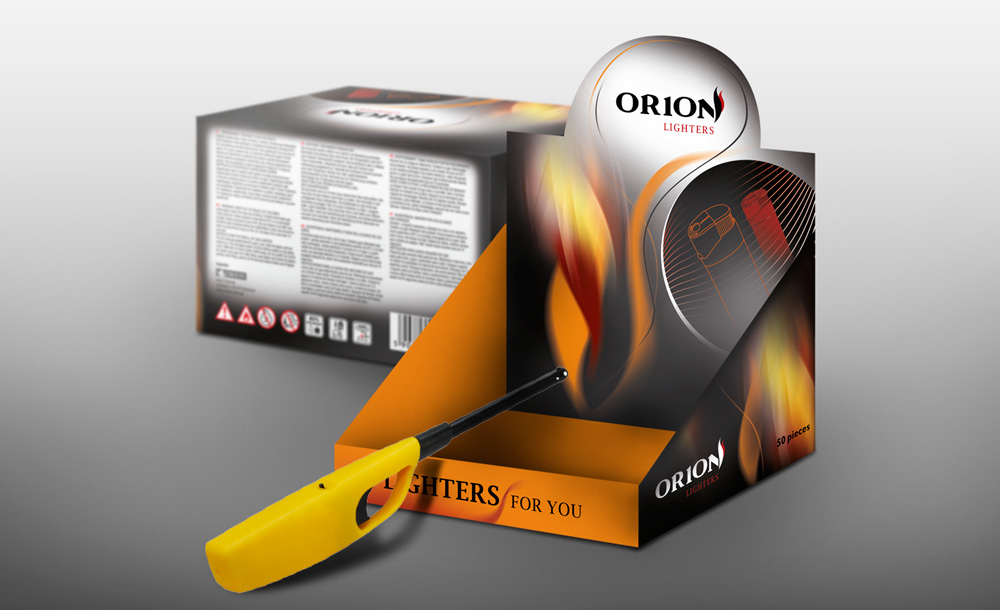 Opakowania reklamowe Orion Lighters
