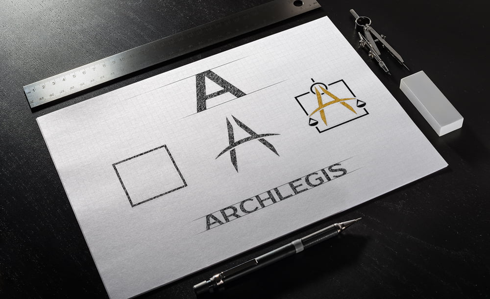 projekt logo firmy Archlegis