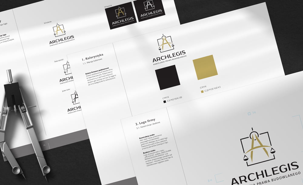 projekt logo firmy Archlegis