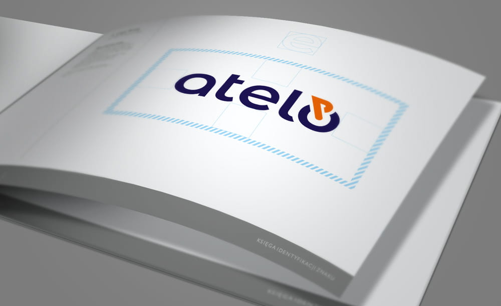 projekt logo firmy Atelo