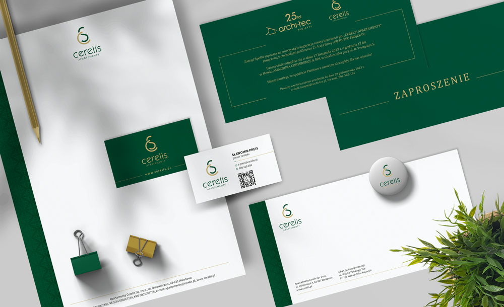 projekt logo firmy Cerelis