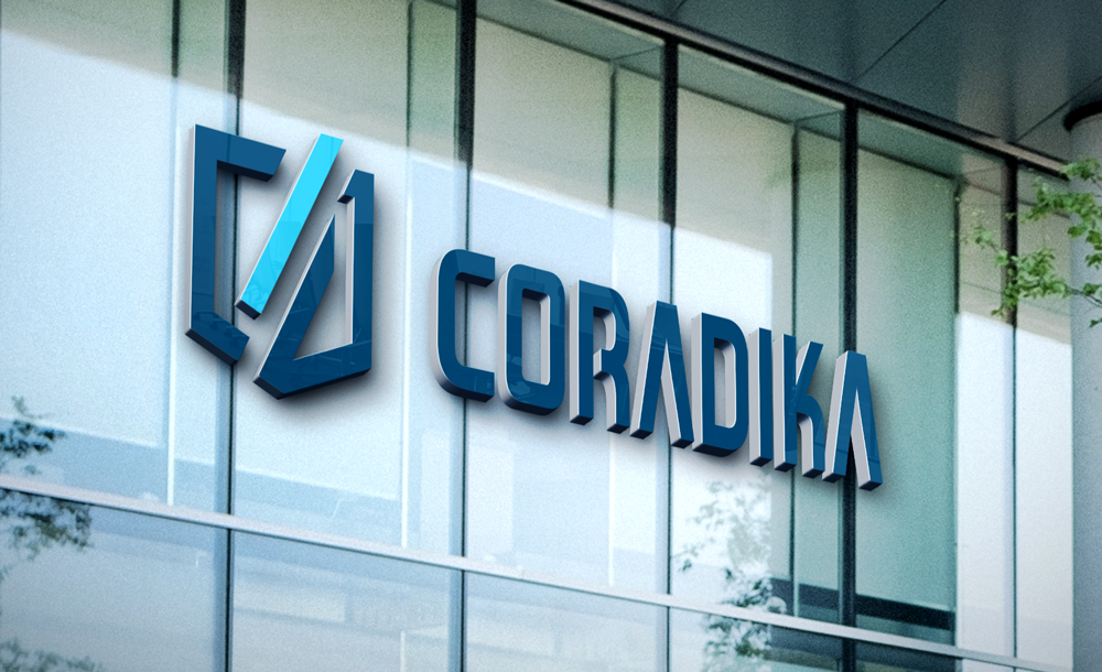 projekt logo firmy Coradika
