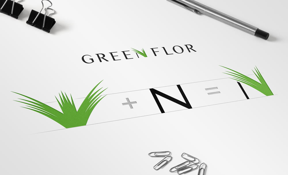 projekt logo firmy Green Flor