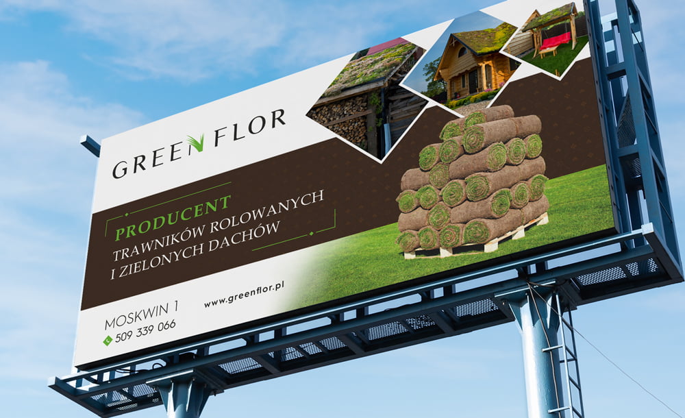projekt logo firmy Green Flor