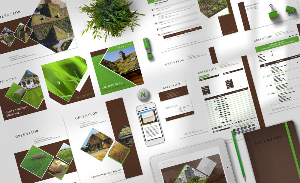 projekt logo firmy Green Flor