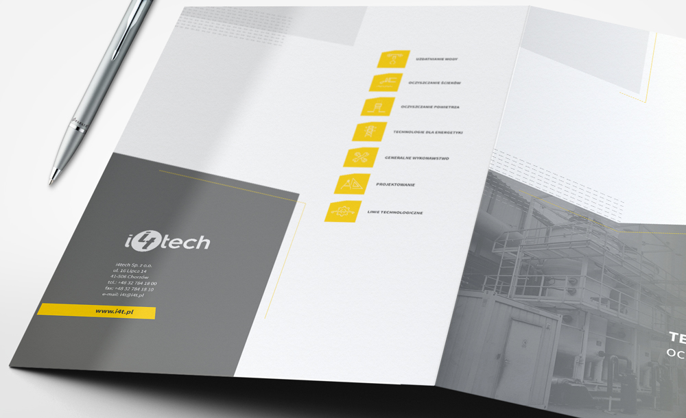 projekt logo firmy i4tech