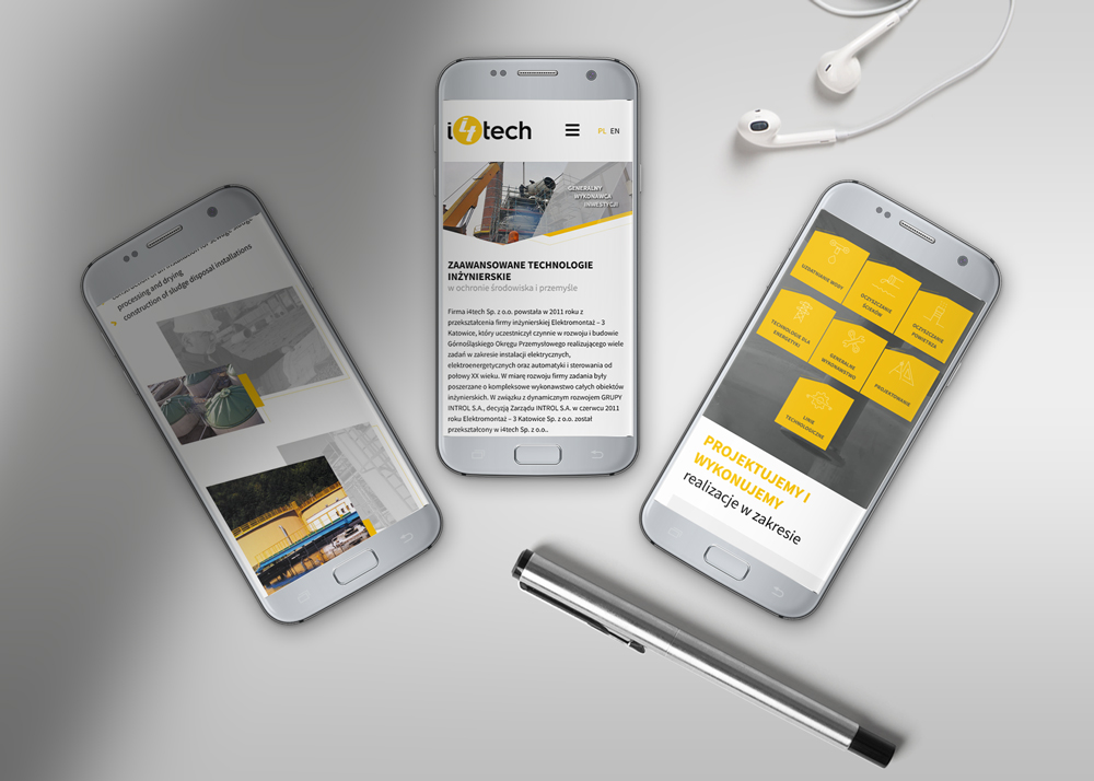 projekt logo firmy i4tech