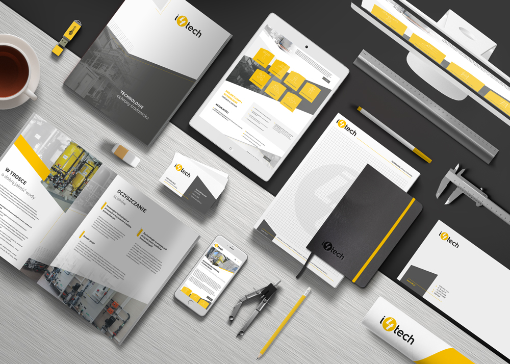 projekt logo firmy i4tech