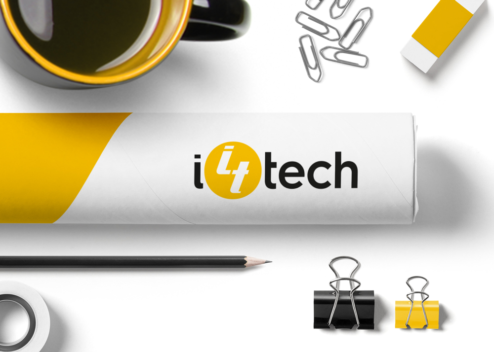 projekt logo firmy i4tech