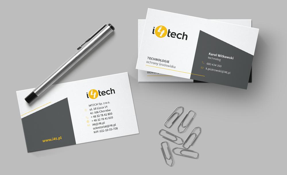 projekt logo firmy i4tech