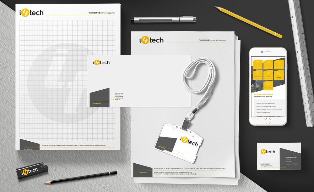 projekt logo firmy i4tech