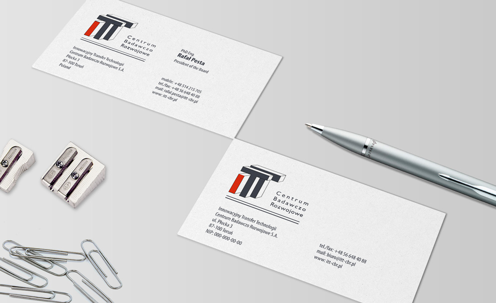 projekt logo firmy ITT