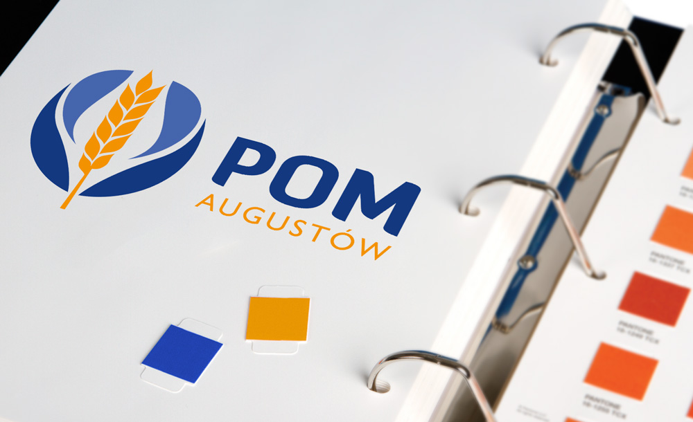 projekt logo firmy POM Augustów