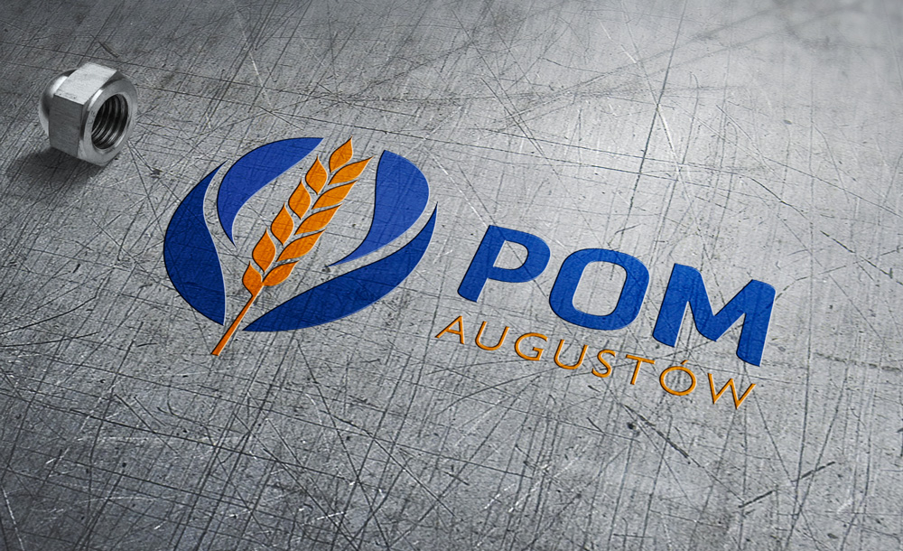 projekt logo firmy POM Augustów