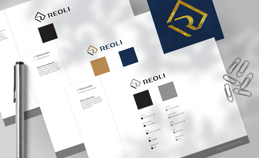 projekt logo firmy Reoli