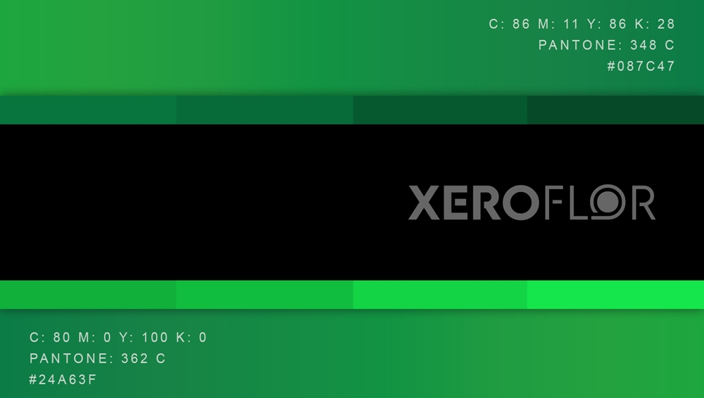 projekt logo firmy Xero Flor