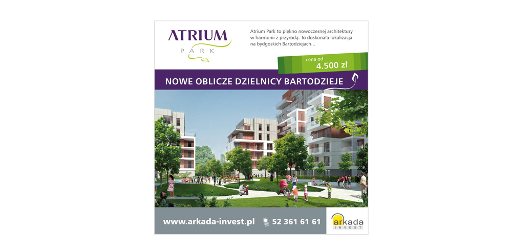 wizerunek, identyfikacja wizualna Atrium Park