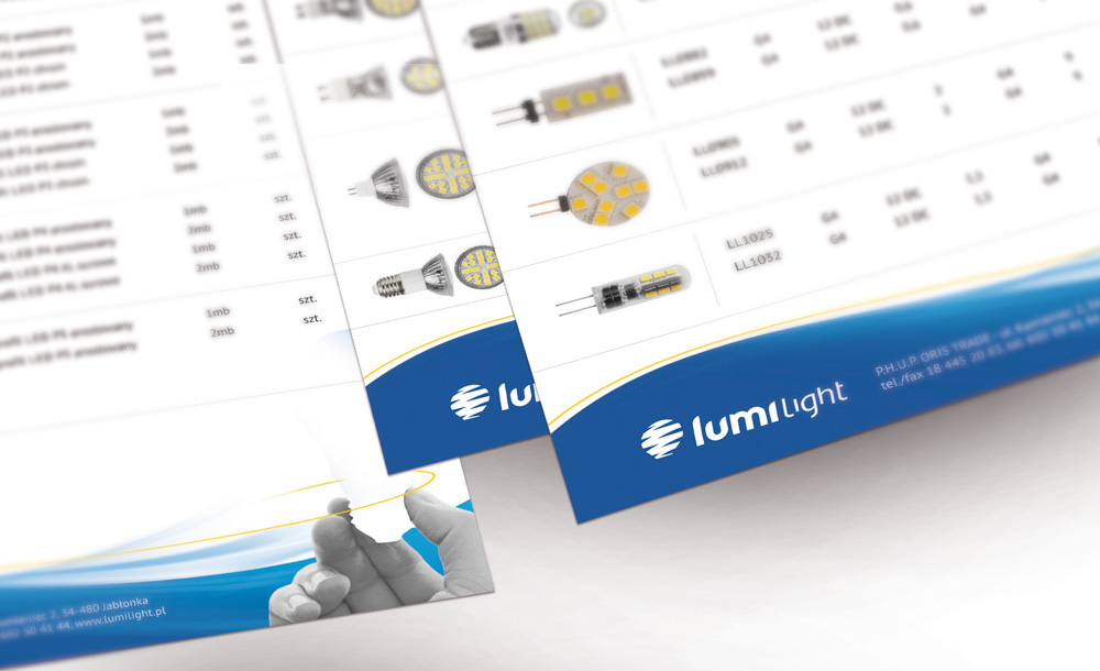 Identyfikacja wizualna Lumi Light