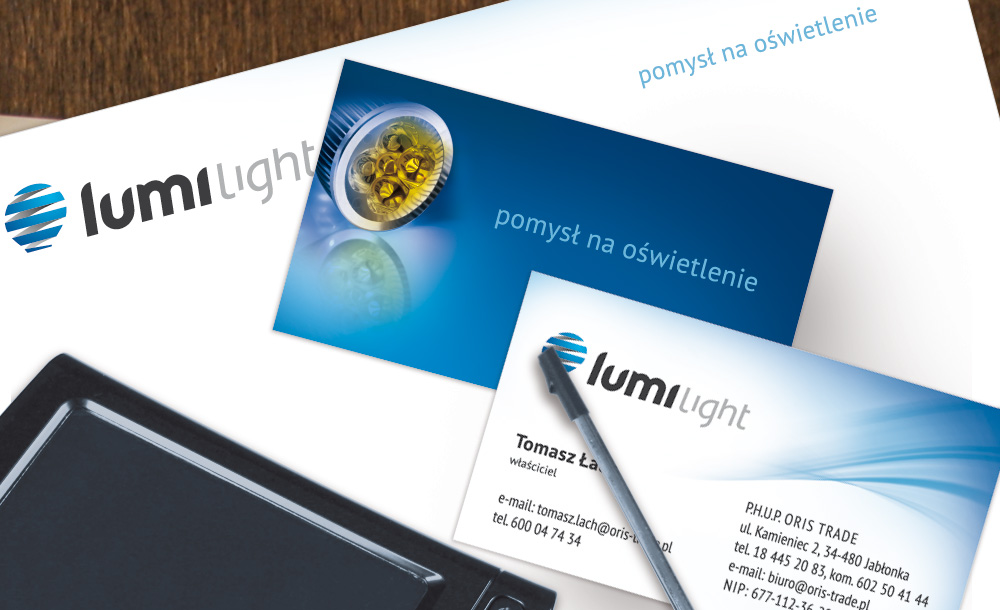 Identyfikacja wizualna Lumi Light